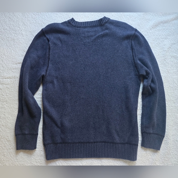 Eddie Bauer Vintage Men's Navy Crewneck Sweater 100% Cotton Sz S - Picture 4 of 4